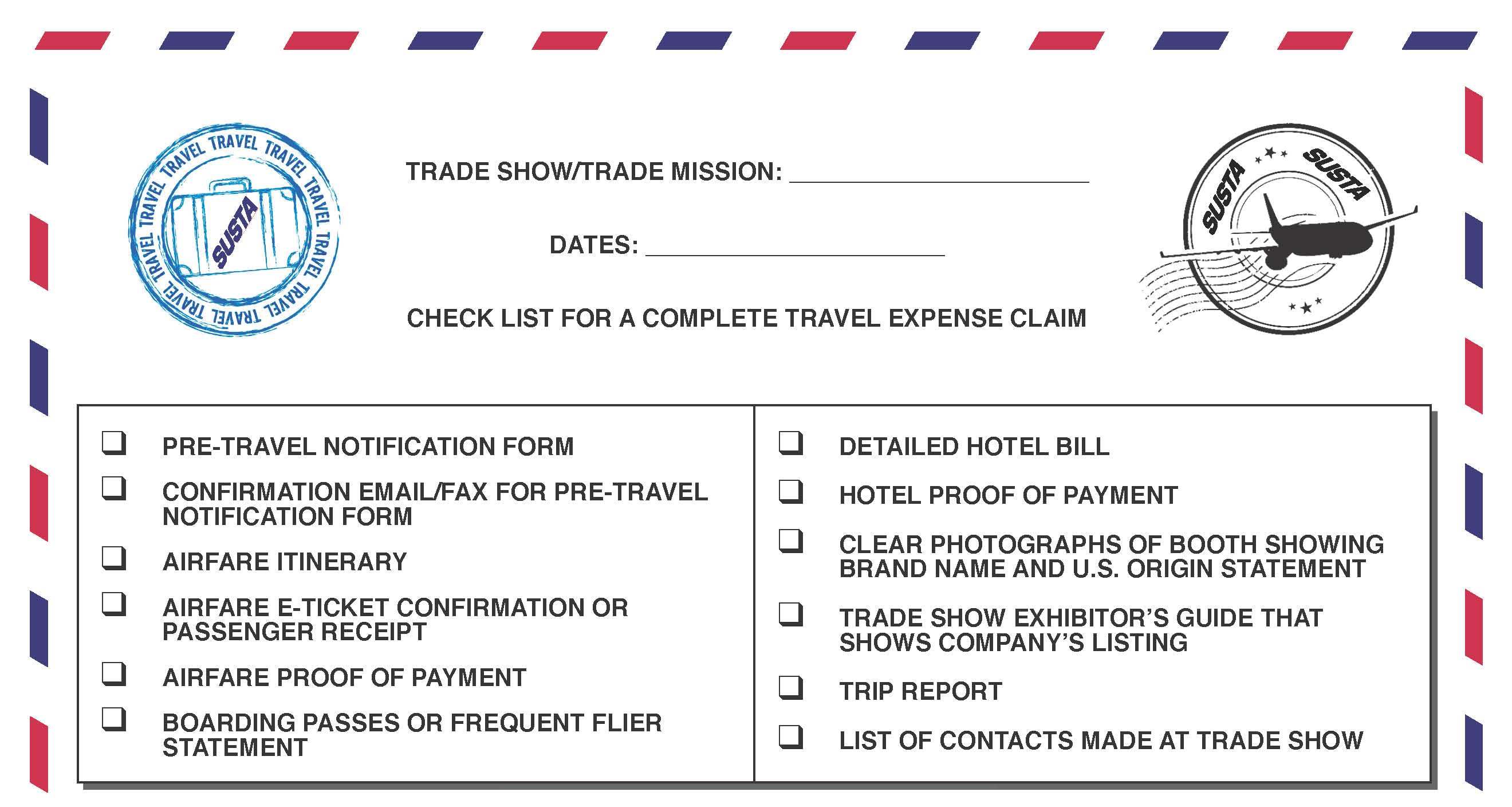 travel expenses claim form